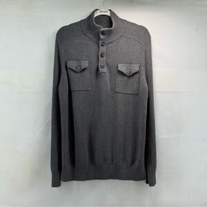 Banana republic Men's Gray Large 💯 cotton sweater